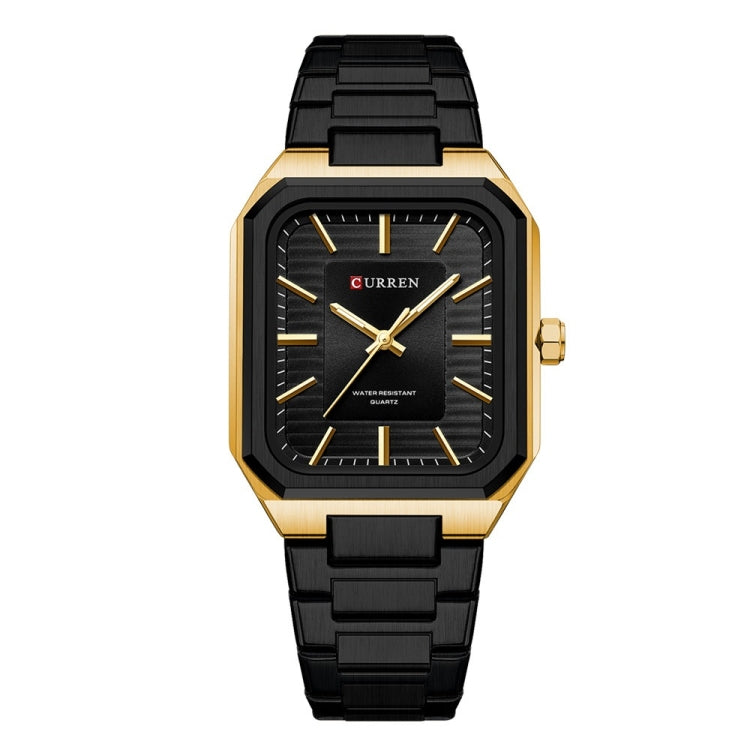 Curren 8457 Business Steel Strap Square Men Quartz Watch, White Shell Black, White Shell Blue, Golden White, Gold Green, Golden Shell Black Surface Black Belt