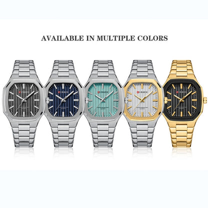 Curren 8458 Business Steel Strap Men Quartz Watch, Golden Shell Black, White Shell Golden Circle White Surface, White Shell Black, White Shell Blue, White Shell Light Green