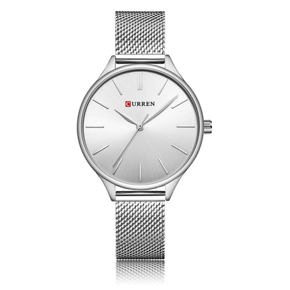 Curren 9024 Casual Steel Strap Waterproof Women Quartz Watch, Rose Shell Black Surface, Gold Shell Gold Surface, Gold Shell White Surface, Rose Shell Rose Surface, Rose Shell White Surface, White Shell White Surface