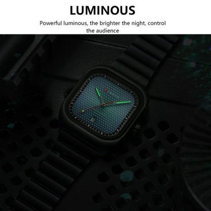 Curren 8460 Casual Steel Strap Square Men Quartz Watch, Black Shell Black, Black Shell Blue, White Shell Black, White Shell White, White Shell Green, White Shell Blue