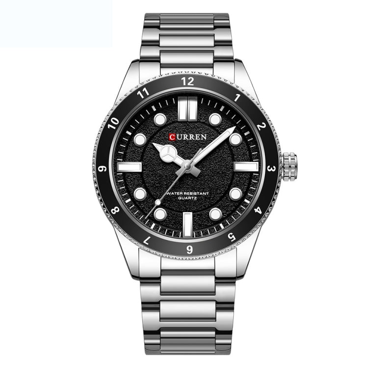 Curren 8450 Business Sports Steel Strap Men Quartz Watch, White Shell Black, White Shell Blue, White Shell Green, Black Shell Black