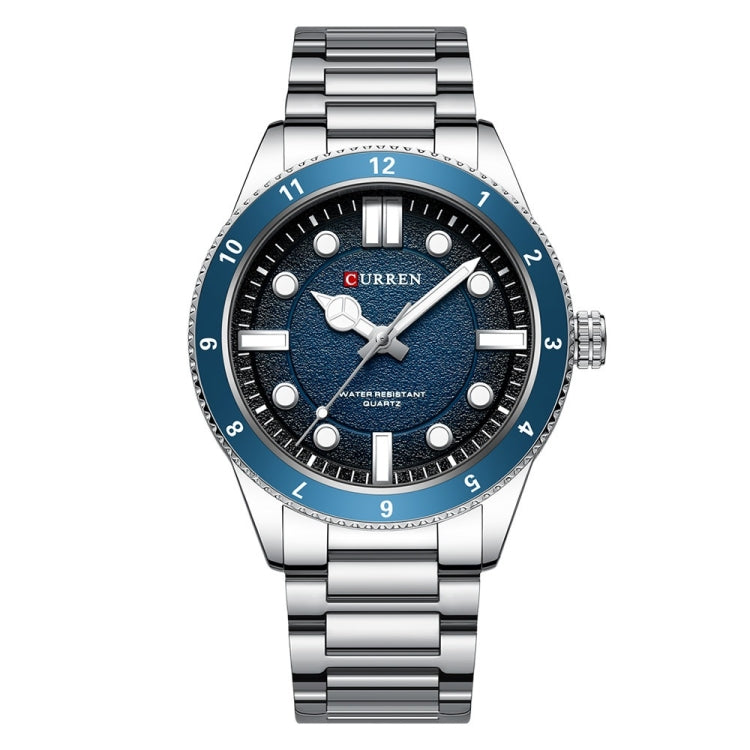 Curren 8450 Business Sports Steel Strap Men Quartz Watch, White Shell Black, White Shell Blue, White Shell Green, Black Shell Black