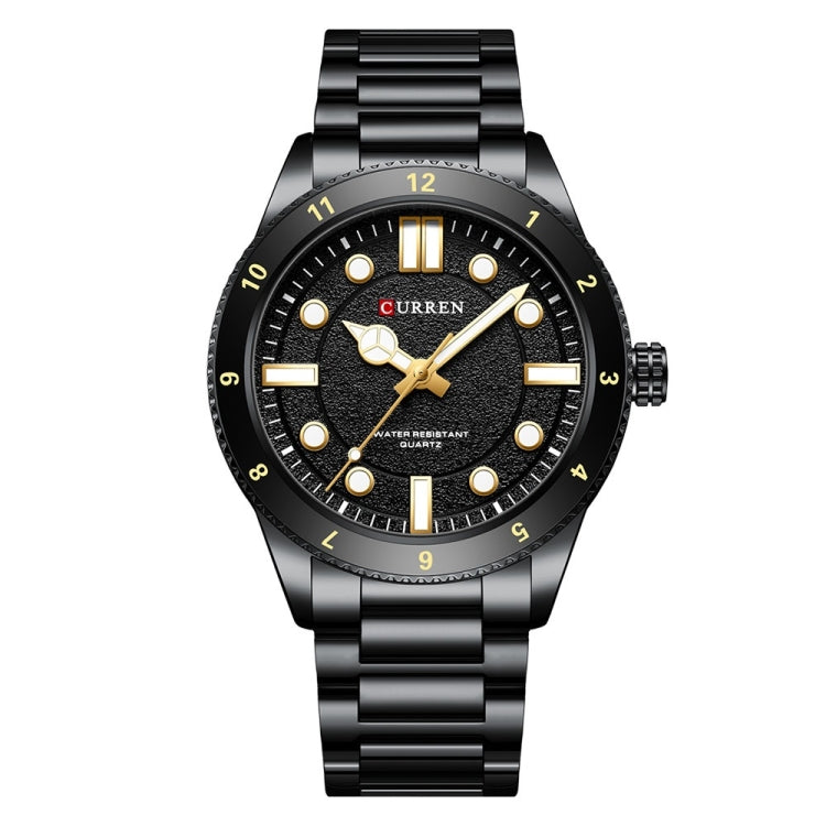 Curren 8450 Business Sports Steel Strap Men Quartz Watch, White Shell Black, White Shell Blue, White Shell Green, Black Shell Black