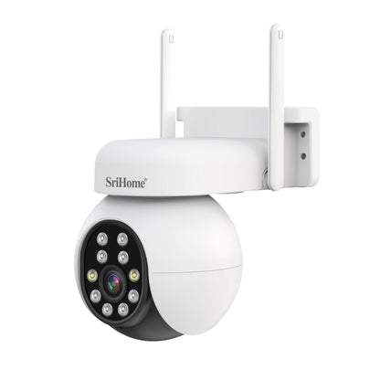 SriHome SH052 Wifi 5MP Wireless PTZ IP AI Auto Tracking Sound&Light Alarm Starlight Color Night Vision Outdoors Surveillance Camera, EU, US, UK, AU