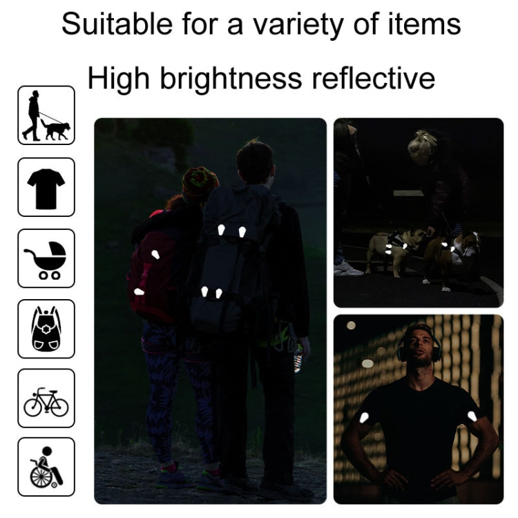 ENLEE EN-7855 Multifunctional Reflective Magnet Clip Outdoor Sports Night Running Safety Warning Stickers, A Model, B Model, C Model, D Model, F Model, G Model, H Model, I Model, J Model