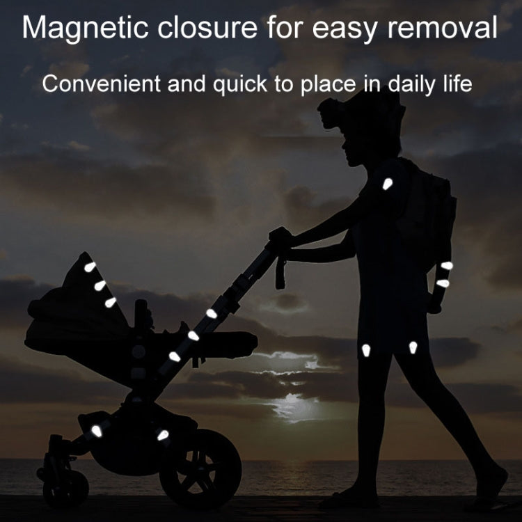 ENLEE EN-7855 Multifunctional Reflective Magnet Clip Outdoor Sports Night Running Safety Warning Stickers, A Model, B Model, C Model, D Model, F Model, G Model, H Model, I Model, J Model