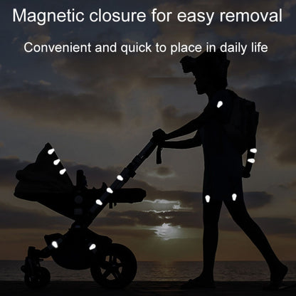 ENLEE EN-7855 Multifunctional Reflective Magnet Clip Outdoor Sports Night Running Safety Warning Stickers, A Model, B Model, C Model, D Model, F Model, G Model, H Model, I Model, J Model