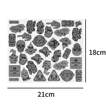 Electrical Motorcycle Graffiti Reflective Stickers Bicycle Decorative Warning Strips, ENLEE EN-6541 35pcs /Set