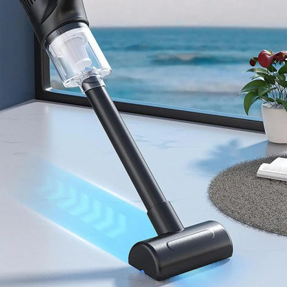 Powerful Portable Wireless Charging Car Vacuum Cleaner, Black, Green