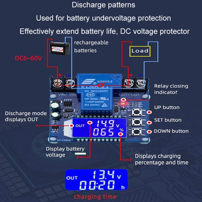 12V/24V/36V/48V 30A Battery Overshoot & Over-Discharge Protection Automatic Shutdown Switch Module