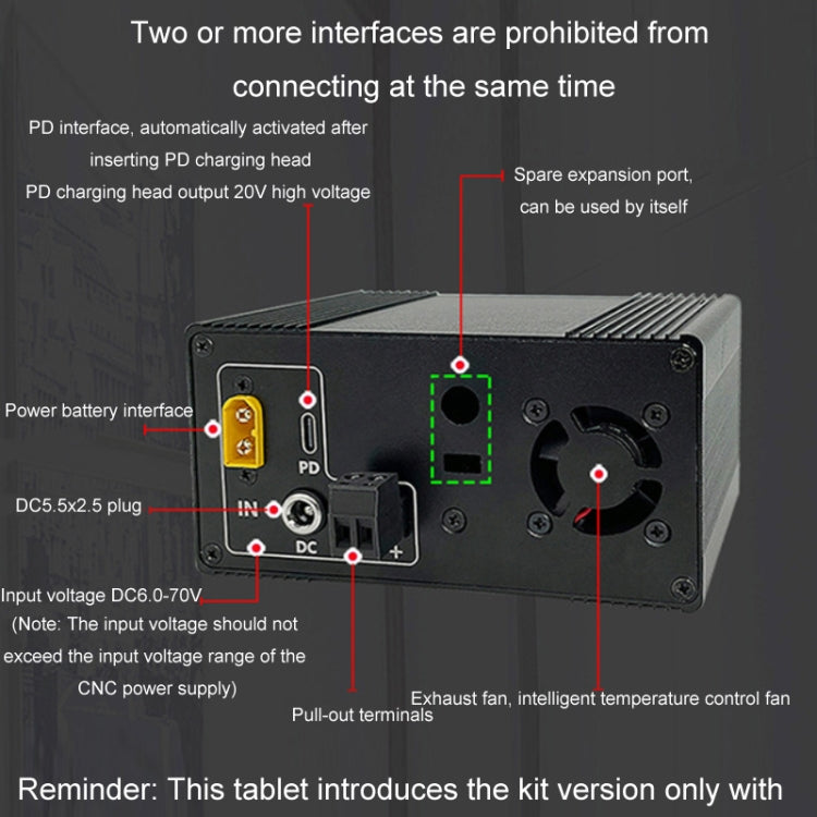 50V 8A DC Numerical Control Lithium Battery Step-Down Power Supply, XY5008L, XY5008L With Case