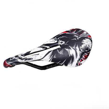 ENLEE E-ZD412 Bicycle Carbon Fiber Cushion Outdoor Riding Mountain Bike Saddle, Skull, Camouflage, Devil