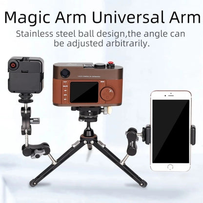 XILETU  TM Series Magic Arm With Dual Ballhead Camera Video Monitor Mount Adapter, TM-2, TM-3, TM-4, TM-5