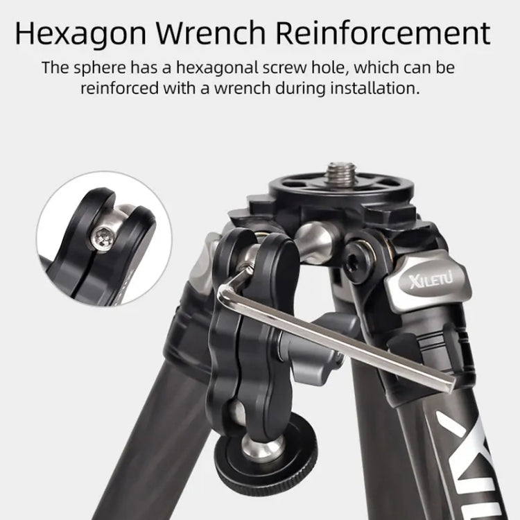 XILETU  TM Series Magic Arm With Dual Ballhead Camera Video Monitor Mount Adapter, TM-2, TM-3, TM-4, TM-5