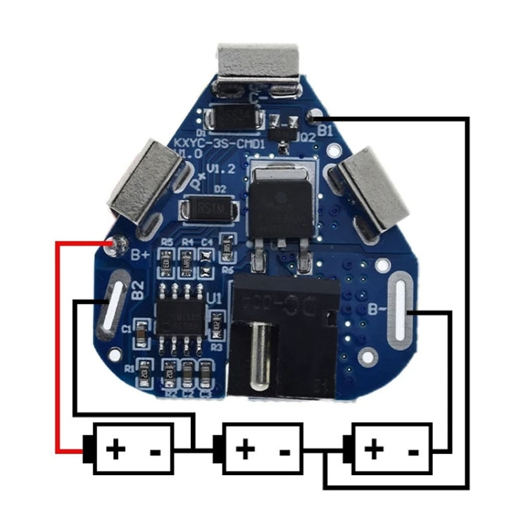 3S 12.6V DC Lithium Battery Protection Board Power Battery Protection Plate For Electrical Drill, 3S 12.6V DC