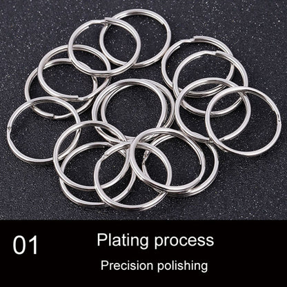 10pcs 1.5 X 25mm Key Holder Ring Metal Key Chain Charm Ring