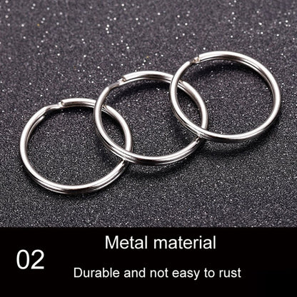 10pcs 1.5 X 25mm Key Holder Ring Metal Key Chain Charm Ring