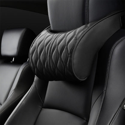 Car Seat Memory Foam Support Cushion, Black Headrest