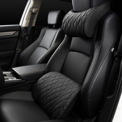 Car Seat Memory Foam Support Cushion, Black Headrest