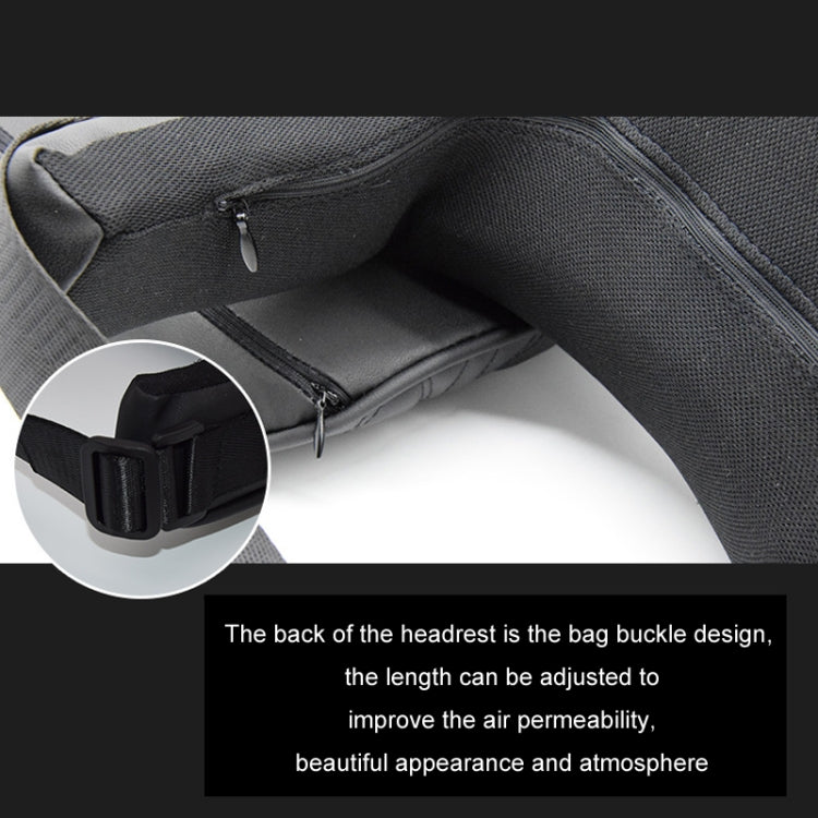 Car Seat Memory Foam Support Cushion, Black Headrest, Coffee Headrest, Black Waist Support, Coffee Waist Support