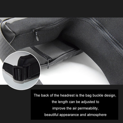 Car Seat Memory Foam Support Cushion, Black Headrest, Coffee Headrest, Black Waist Support, Coffee Waist Support