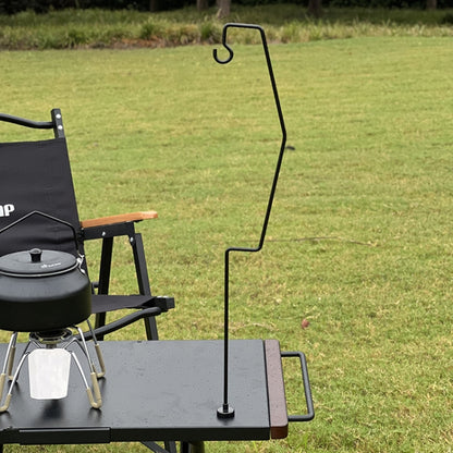Outdoor Camping Desk Lamp Frame Retro Iron Art Camp Lamp Hanging Shelf Desktop Magnet Light Pole, 53.5cm