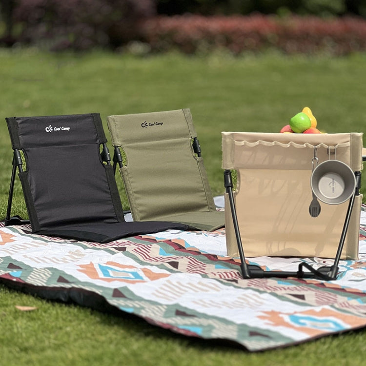 COOL CAMP C-Y006 Outdoor Camping Back Cushion Aluminum Folding Beach Chair Park Wild Leisure Chair