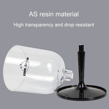 COOL CAMP CF-523 Removable Portable Outdoor Camping Wine Glass Shatterproof Resin Collapsible Champagne Cup