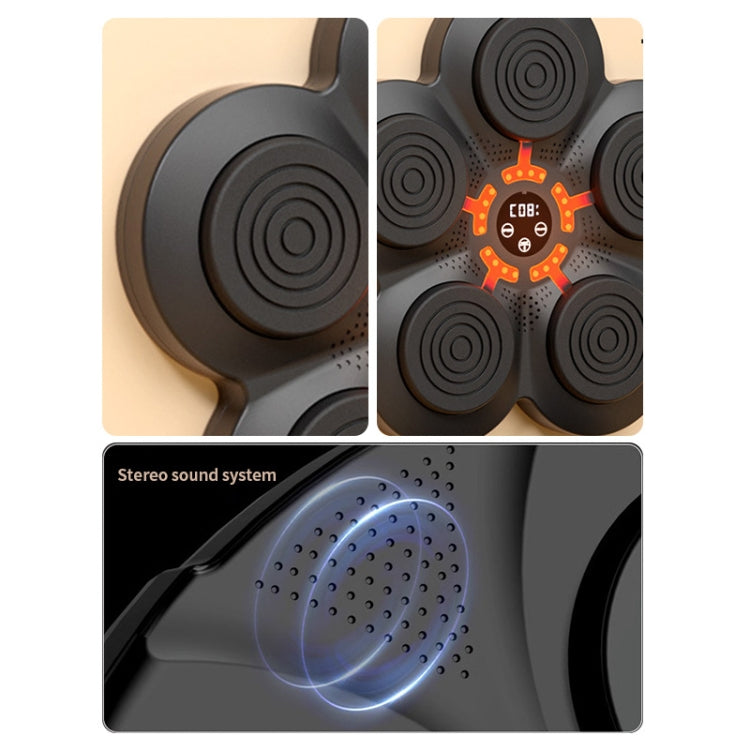LED Light Smart Bluetooth Music Boxing Machine Home Punch-free Wall-mounted Electronic Boxer, without Glove, with Kids Gloves, with Adult Gloves