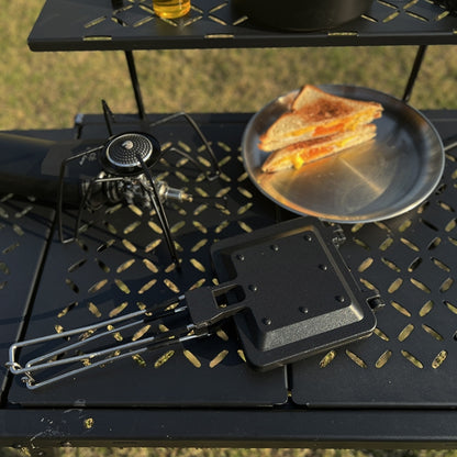 COOL CAMP CF-807 Outdoor Camping Folding Portable Sandwich Nonstick Grill Pan Toast Double Sided Skillet