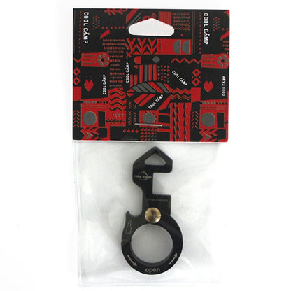 COOL CAMP CF-165 Outdoor Multifunctional Aluminum Buckle Camping Lanyard Hook Phone Holder Bottle Lifter