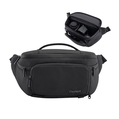 Multi-functional Camera Waist Pack Simple and Lightweight Microslr Camera Bag Casual Waterproof Storage Bag, Cwatcun D105 Large