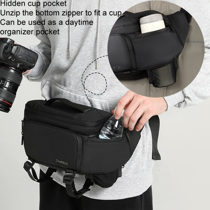 Multi-functional Camera Waist Pack Simple and Lightweight Microslr Camera Bag Casual Waterproof Storage Bag, Cwatcun D105 Large