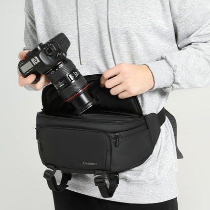 Multi-functional Camera Waist Pack Simple and Lightweight Microslr Camera Bag Casual Waterproof Storage Bag, Cwatcun D105 Large