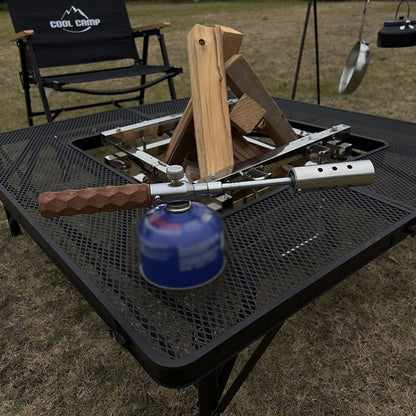 COOL CAMP CF-77773 Outdoor Camping Flamethrower Portable Wooden Handle BBQ Igniter