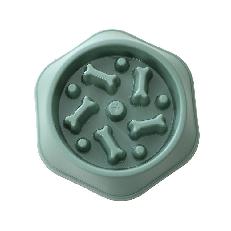 Bone Shape Dog Slow Food Bowl Dog Food Pot Pet Feeder
