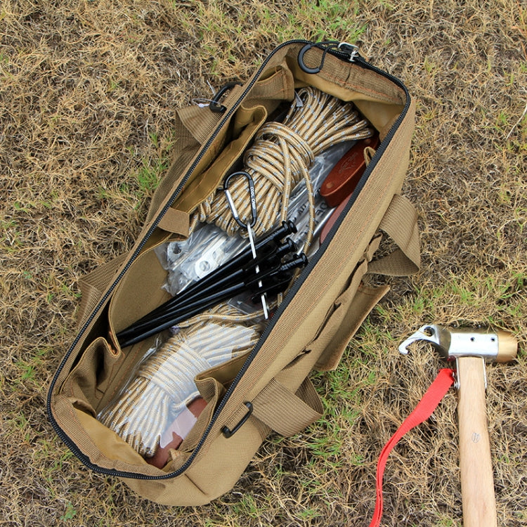 COOLCAMP CF-A207 Outdoor Camping Tent Peg Organizer Portable Stainless Steel Camping Peg Shelf, 28x105mm