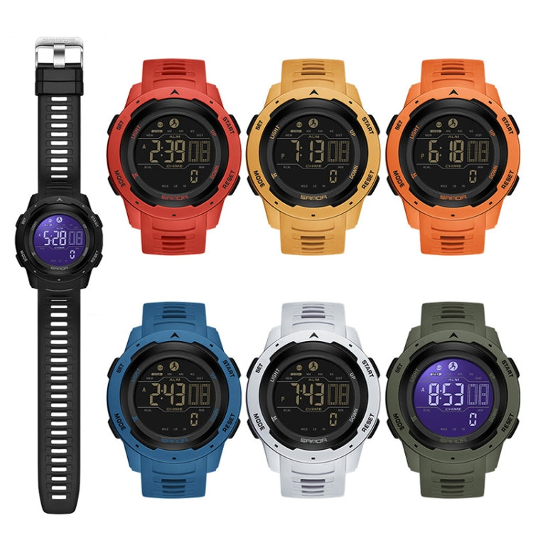 SANDA 2145 Calorie Pedometer Alarm Clock Waterproof Multifunctional Hiking Sports Shockproof Smart Watch