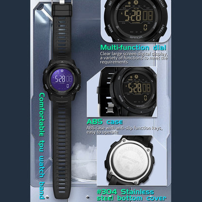 SANDA 2145 Calorie Pedometer Alarm Clock Waterproof Multifunctional Hiking Sports Shockproof Smart Watch