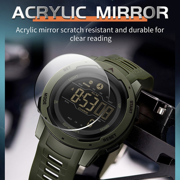 SANDA 2145 Calorie Pedometer Alarm Clock Waterproof Multifunctional Hiking Sports Shockproof Smart Watch