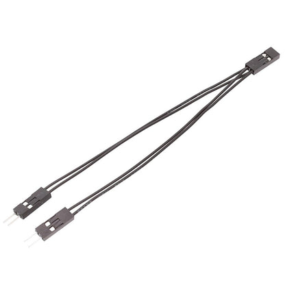 3pcs DuPont Terminal Wire DuPont 2.54 Connection Cable 2Pin 1 To 2 Wire One Female To Two Males, 10cm