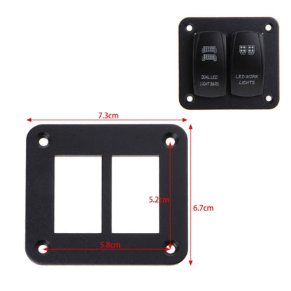 Road Aluminum Rocker Switch Panel Housing Bracket for Narva Type Boats Automotive Switch Parts, 2 Holes, 3 Holes, 4 Holes, 5 Holes