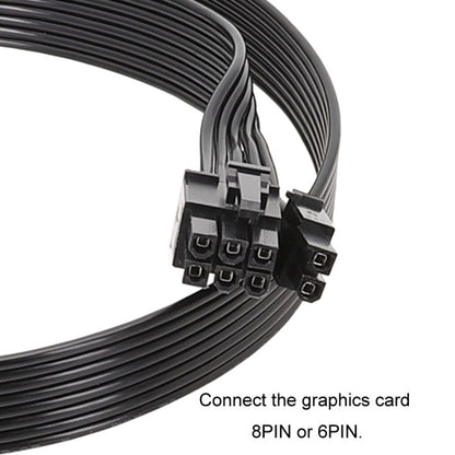 For Corsair 18AWG Flat Cable Power Module Cable Graphics Card Module Cable 8Pin To 8Pin 6+2, 50cm For Corsair, 60cm For Corsair