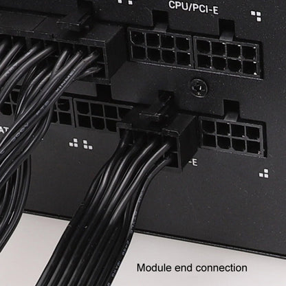 For Corsair 18AWG Flat Cable Power Module Cable Graphics Card Module Cable 8Pin To 8Pin 6+2, 50cm For Corsair, 60cm For Corsair