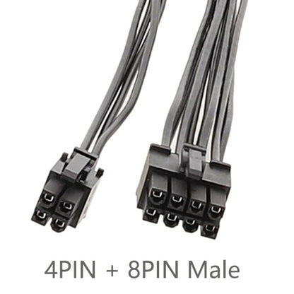 CPU 8Pin To 8+4Pin Adapter Cable Power Supply Motherboard Processor Power Cable, 20cm, 30cm