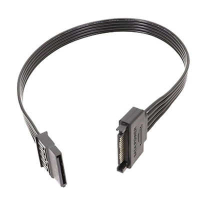 Power Supply SATA 15Pin Male And Female Extension Cable Durable Hard Disk Drive Power Connection Cables, 60cm 15Pin