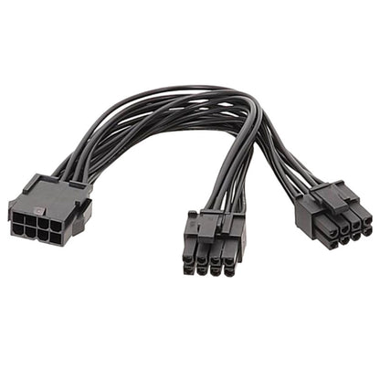 8P Female To Dual 6+2Pin Male Graphics Card Power Cable 8P To Dual 8P 1 To 2 Power Adapter Cable, 8P Female To Dual 6+2Pin Male