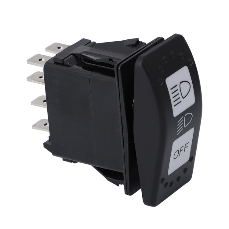 12V Car Modified Far Near Light Self-Locking Waterproof Switch
