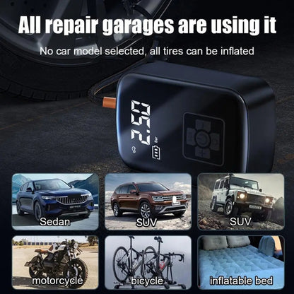 Car Portable Electric Tire Inflator Pump, Wired, Wireless Standard, Wireless Upgrade
