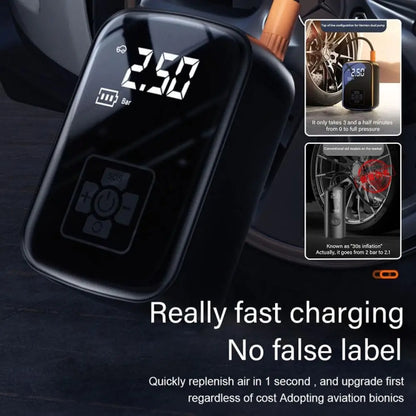 Car Portable Electric Tire Inflator Pump, Wired, Wireless Standard, Wireless Upgrade